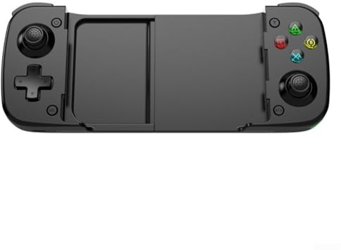 Controlador de juegos elástico con palanca de mando de efecto Hall, botón de retroceso rápido, compatible con Switch, PC, para Android y para dispositivos iOS (negro)
