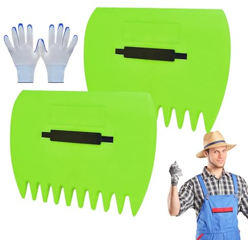 Griffes À Feuilles – Râteau À Main Réutilisable, Pinces À Multifonctions, Collecteur De Défoliation Durable, Accessoire De Gants Confortables | Râteau De Jardin pour Ramasser Les Feuill