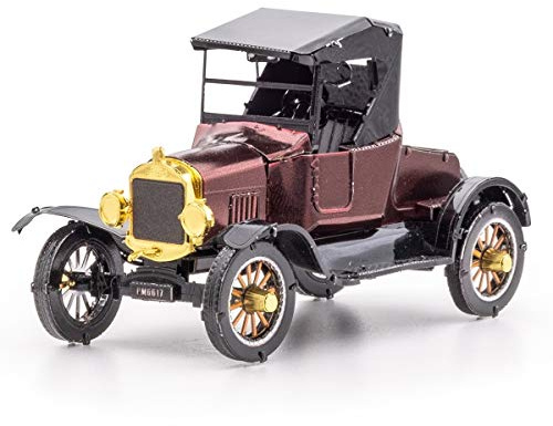 Metal Earth 3D-Puzzle Auto Ford Modell T Runabut 1925 Puzzle aus Metall für Erwachsene, 7,8 x 4,5 x 4,8 cm | Präzise lasergeschnittene Metallteile zum Zusammenstecken ohne Klebstoff. Detailreiche Modelle mit bebilderter Bauanleitung