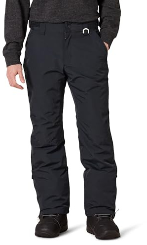 Amazon Essentials Men's Water-Resistant Insulated Snowboard Ski Snow Pant, Black, X-Small