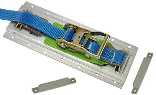 kuriershop Gasflaschenhalter, 45 cm Länge, Kombi-Ankerschiene Aluminium eloxiert Komplett Set für 5 und 11 kg Flasche Wohnwagen Sprinter PKW