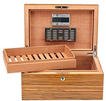 ksamwjf Barware Cigar Box Humidifying Box Humidified Cigar Box Cigar Box Cigar Cabinet High-end Smoking Set Imported Cigar Cigar Box Cigar Box Magnet On The Back Metal Hinge Cooking Dining