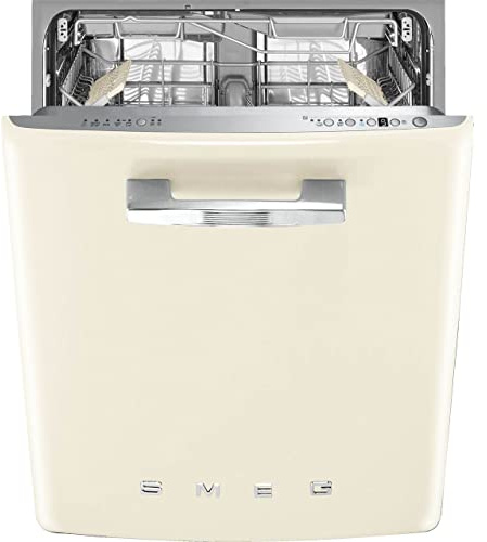 Smeg DIFABCR Fully Integrated Standard Dishwasher - Cream Control Panel - B Rated