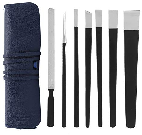 Professionelle Pediküre Messer 7pcs Set - Abgestorbene Haut und Maisfuß entfernen,Fußfeile,Raspel,Hornhauthobel,Klingen aus Edelstahl,Hornhautentferner für Pediküre und Fußpflege Werkzeug