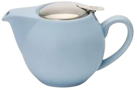 teemando® Kanne Saara, 0,5 l Porzellan, matt-hellblau