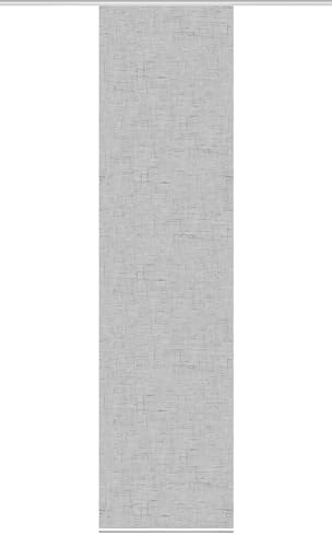 HOME WOHNIDEEN Schiebegardine PIVE, Digitaldurck, Dekostoff, Seidenoptik 245x60 cm, Farbe:Silber, Größe:245 x 60 cm, Anzahl:1x