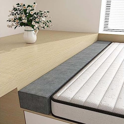 Matratzenverlängerung Graubettlückenfüller 90 cm - 213 cm, Langlebiger Kopfteil/ Wandmatratze Extender, Rechteckbett Keilkissen für Einzelne/ Doppelte/ Königin/ Kingsize -Bett ( Size : 36x8x3/90x20x8