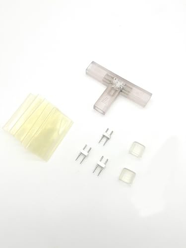 LEDZEIT - Profi Serie - Kontaktdon T, PVC Transparent. Endast För LED-remsa Som Anges På Denna Sida, Ej Kompatibel Med Ljusslang Och Neon Flex