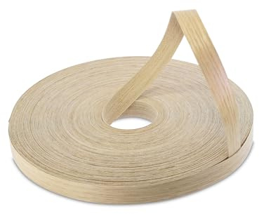WoodPress® 19mm Oak Pre-Glued Real Wood Veneer Edging Tape 50m