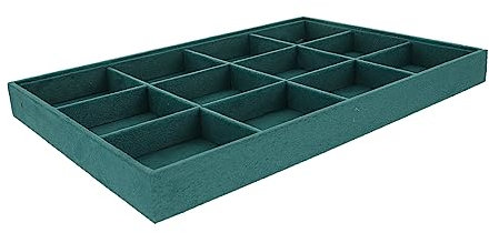 PACKOVE 1pièce Plateau De Rangement Pour Bijoux Boîte De Rangement Élégante Avec Compartiments Pour Boucles Oreilles Bagues Colliers Et Montres Pour Maison Les Voyages Boutiques De