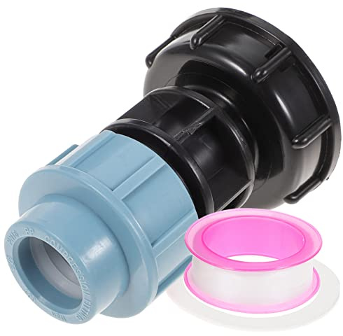 YARNOW Connecteur fourre-Tout réservoir Adaptateur Tuyau d'arrosage Tuyau d arrosage raccord cuve Raccord de Tuyau Connecteur Tuyau raccords fourre-Tout IBC connecteurs de tuyaux PE Black