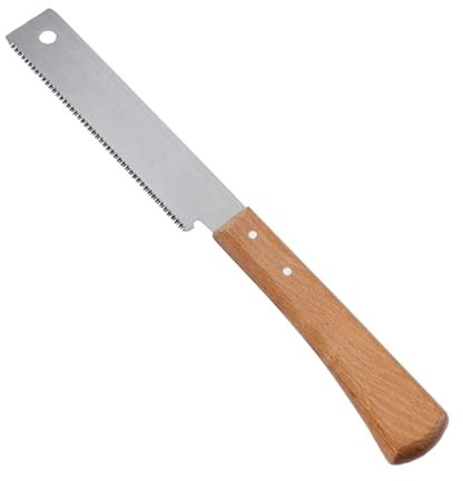 Gadpiparty De Mano De Madera De 12 Pulgadas Mango De Madera Herramienta De Corte Para Bricolaje Carpintería y Jardinería 1 Unidad