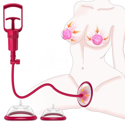 Klitoris Saugschalen Muschipumpe Sexspielzeug für Frauen, Manuelle Vakuum Klitoral Vaginapumpe, Stimuliert Klitoris Sauger, Nippelsauger Vakuum Pussy Pump Klitoris Stimulator Sex Toys für Frauen