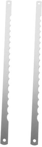 PAMINGONO de Cuchillas Dentadas de Acero Inoxidable 2 Piezas para Cortar Pan, Fácil Limpieza y Menos Migas, Accesorio Adecuado para Cortador de Pan Tostado