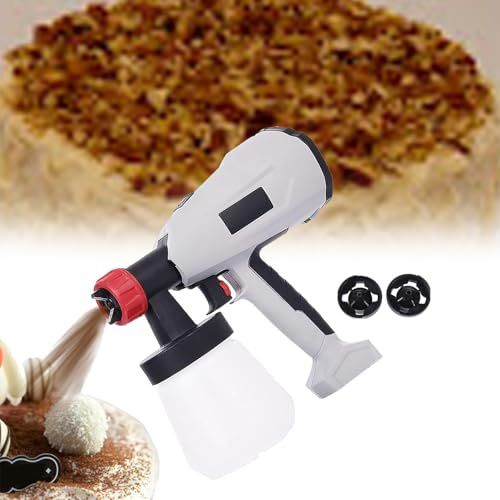 simprueH Electric Cake Modeling Sprayer, Chocolate Spray Gun for Cakes,Baking Spray, Spray Evenly, Quick Heat Dissipation Holes, Non-Slip Handle (500W)