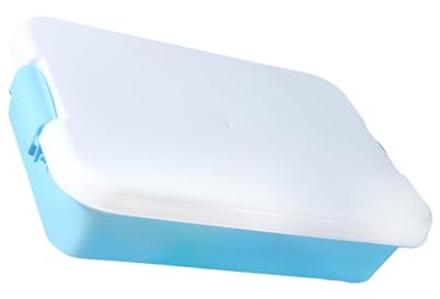 Bandeja de arena sensorial con tapa, organizador de almacenamiento de juguetes, para actividades de playa y vacaciones, viajes, bandeja sensorial