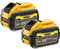 DEWALT DCB547 18v / 54v XR FLEXVOLT 9.0ah Battery DCB547-XJ-Twin Pack, 18 V, Yellow, Pack of 2
