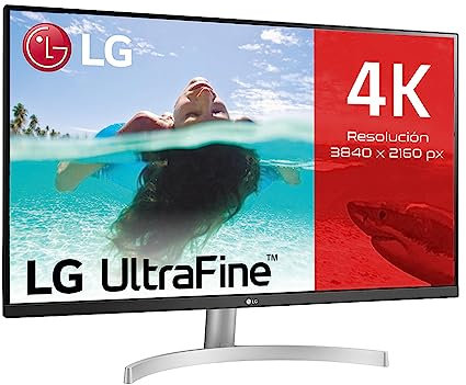 LG Electronics LG Ultrafine 32UN500P-W Ecran PC 4K 32' - Dalle VA résolution UHD 4K (3840x2160), 4ms 60Hz, HDR 10, DCI-P3 90%, AMD FreeSync, inclinable, Haut-parleurs intégrés, HDMI 2.0