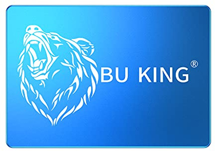 BU KING SSD 240GB SATA3 Interno 2.5 Pulgadas Unidad de Estado sólido hasta 400M / S Cabeza de Oso Azul/Azul