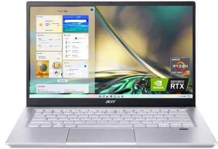 acer Swift X SFX14-42G-R607 Creator Laptop | 14 Full HD 100% sRGB | AMD Ryzen 7 5825U | NVIDIA RTX 3050 Ti Laptop GPU | 16GB LPDDR4X | 512GB SSD | Wi-Fi 6 | Backlit KB | Windows 11