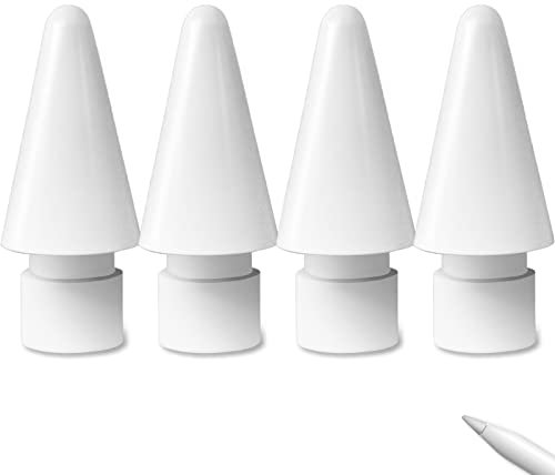 Newaner 4 Piezas Punta Compatible con Apple Pencil 1 y 2 Generación, Apple Puntas para iPad Pro Apple Pencil 1 y 2,Puntas de Repuesto con 4 Funda de Punta Silicona y un Caja de Almacenaje