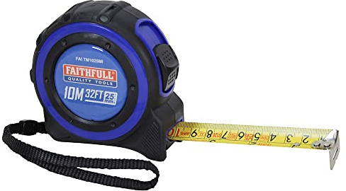 Faithfull FAITM1025MI Mètre ruban 10 m
