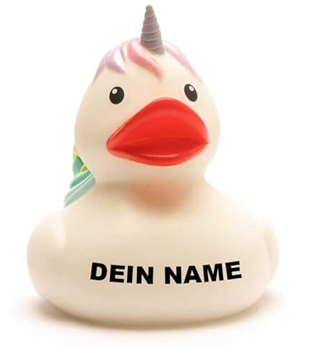 Badeente - personalisierbar (Einhorn Ente)