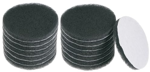 sourcing map 15pcs Drill Power Brush 4 Inch Tile Scrubber Scouring Pads 1500 Grit for Bathroom Kitchen Household Cleaning
