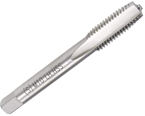 TOP-VIGOR M10 x 1.25mm Right Hand Screw Thread Tap, H2 Tolerance 3 Flutes Metric Machine Tap HSS Thread Milling Tap