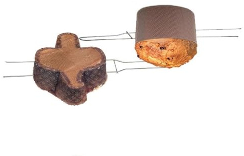CUSTOM PRINT SHOPPING 3 SPILLONI per PANETTONE O COLOMBA in Acciaio da 50 CM IDEALE PER LA FASE DI RAFFREDDAMENTO - (3 SPILLONI)