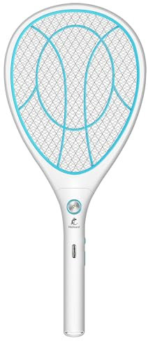 Walizard Racchetta Zanzare Elettrica Antizanzare Zanzariera：Paletta Mosche Insetti Ammazza Uccidi Anti Zanzare Elettrico Fly Killer Zapper Swatter 3000V USB Ricaricabile