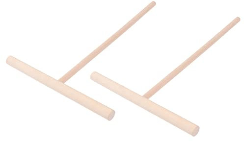 PRETYZOOM 2piezas Distribuidor De Masa De Madera Para Crepes Herramienta Para Cocina Esparcidor Uniforme Para Tortillas y Panqueques Seguro y Fácil