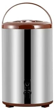 Distributeur d’eau chaude en acier inoxydable double couche, seau à thé au lait 6L / 8L / 10L / 12L avec distributeur de boissons à pieds pliables