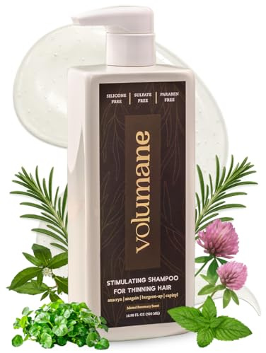 Volumane Anti -Thinning Shampoo for Men - Thickening, Regrowth & Density Boost | Sulfate-Free, Silicone Free, with DHT Blockers, Anacryn, Capixyl and Anagain - Suitable for All Hair Types - 16.9 oz