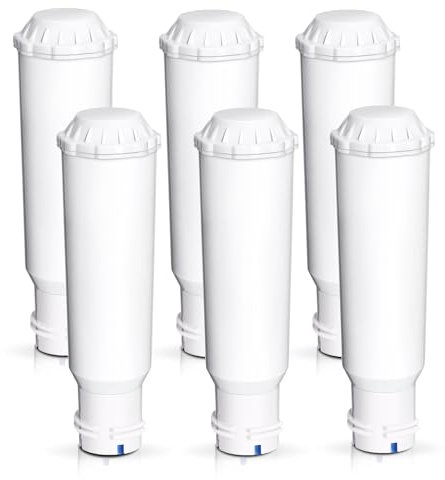 Molifal Wasserfilter Ersatz für Melitta Filterpatrone, Nivona Wasserfilterpatrone,Kompatibel mit Krups F088/EA829S, Nivona, AEG, Bosch, Siemens – Wasserfilterpatrone, 6 Stück