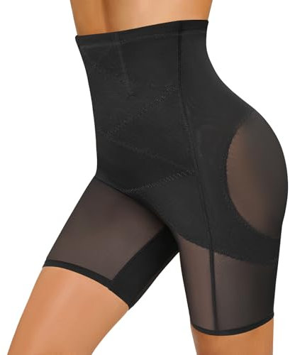 Tuopuda Culotte Gainante Femme Taille Haute Gaine Amincissante Panty Gaine Ventre Plat Culottes Sculptantes Shorty Anti Frottement Cuisse Minceur Shapewear Minceur Body Shaper, Noir, XL