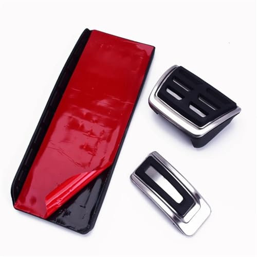 Car Pedal Pads Cover For Skoda For Octavia For Rapid For Passat For Lim For Var For Polo Car Styling Fuel Brake Dead Pedal Cover Set Car Brakes Pedals(Paste rest AT)