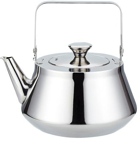 SANQIAHOME Tetera de acero inoxidable de 2 Litros con infusor Un estilo moderno y minimalista