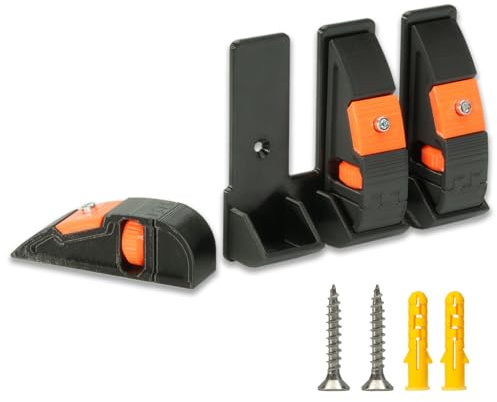 PRINCORE Schleifklotz - handlich kleiner Schleifpapierhalter 3er Set, Wandhalter, einstellbar, zum Spannen, 25mm breit, Werkstatt Gadget