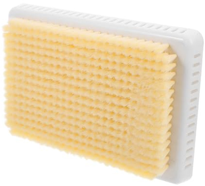 Spazzola Scrub Schiena Doccia a Parete Beige in Plastico | Pannello da Massaggio, Facile da Pulire, Pulizia Profonda e Fissaggio al Muro