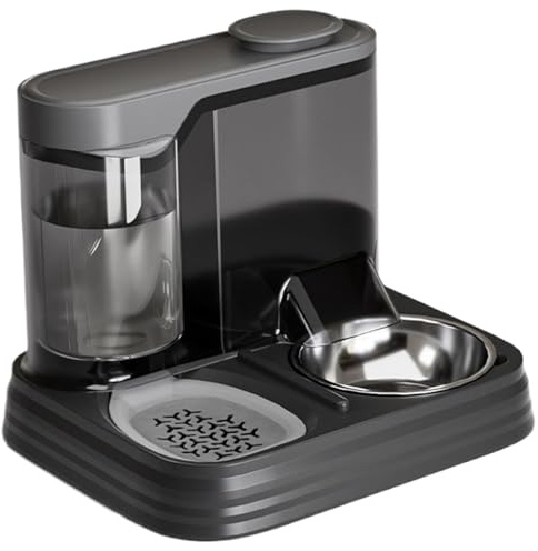 Automatic Cat Feeder, 2 In 1 Food and Water Dispenser Bowl Set for Small Medium Dogs Animals/11x9x9in