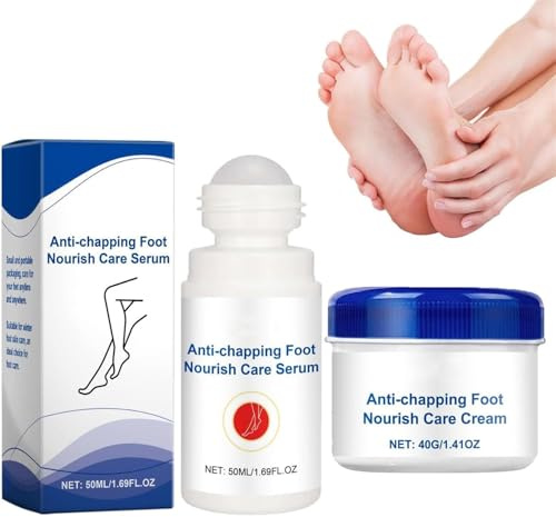Baume réparateur nourrissant anti-crevasses pour les pieds, lotion hydratante naturelle, crème réparatrice pour talons fissurés, formule légère, application multi-zones (A+B)