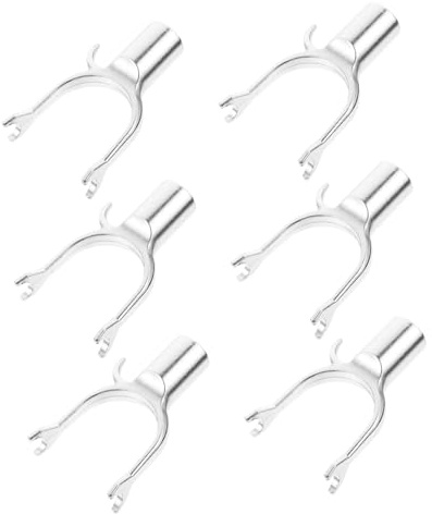 BESTonZON Support Branches pour Arbres Fruitiers Lot De 6 en Métal Argenté De 19 Cm, Outil De Fixation pour Pêchers, Poiriers Et Orangers, Usage Extérieur en Verger