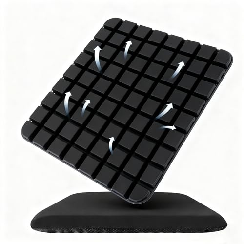 WUFANC Kudde i Gel - Ergonomisk Ortopedisk Sitpkudde med Tvättbart Antislip Överdrag, Lättar Trycket Vid Lång Sittning, Passar Kontorsstol, Rullstol och Bilstol