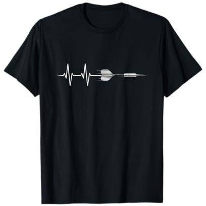 Dart Heartbeat Darts Player Vintage Men Women Sports T-Shirt