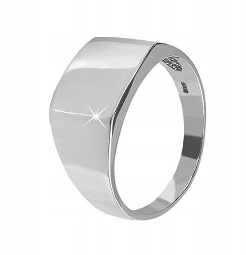 Ulex Premium 925 Sterling Silber Ringe Herren Siegelring Poliert Oxidiert Modern Elegant Stark Handgefertigt Männe