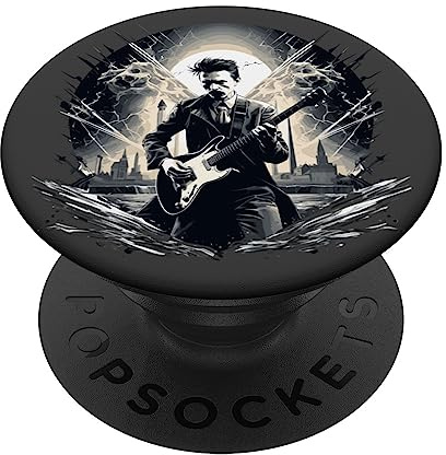 Guitares E-Guitare électrique-Corde-Guitare Guitaristes PopSockets PopGrip Adhésif