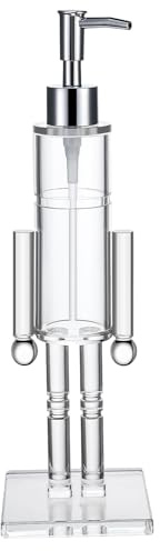 PANGBOER Distributeur de savon liquide à thème Casse-Noisette pour salle de bain avec décoration de Noël transparente