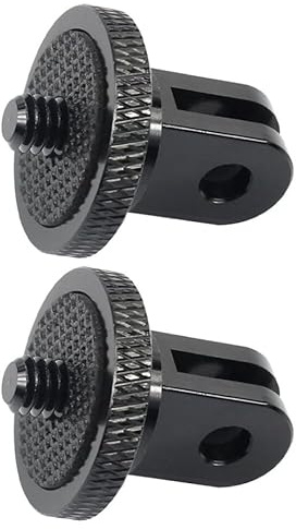 CRAFTHROU 2stücke Universeller Kamera Stativ Adapter aus Aluminiumlegierung mit Vibrationsdämpfung Stabile Halterung für Sport Actionkameras mit Standardgewinde