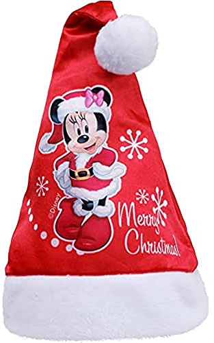 Ciao 90904 Chapeau Père Noël Disney Minnie Rouge, Taille unique